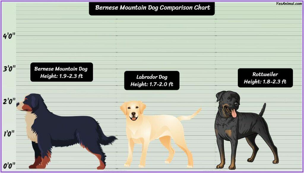 bernese mountain dog comparison rotto