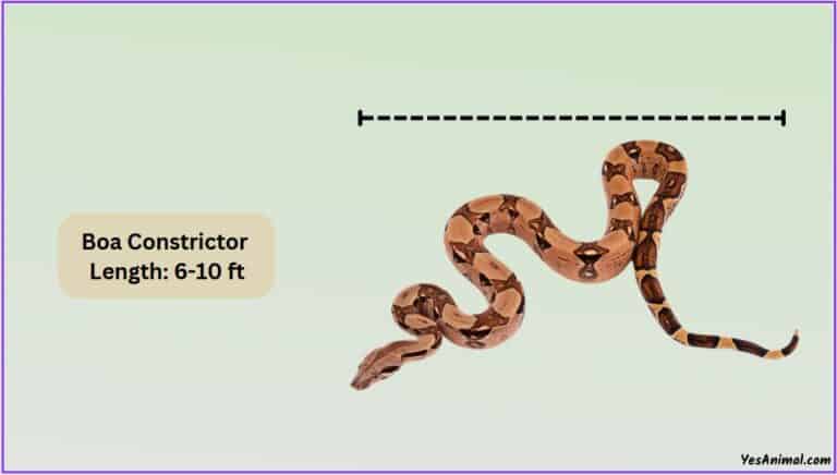 Boa Constrictor Size Chart