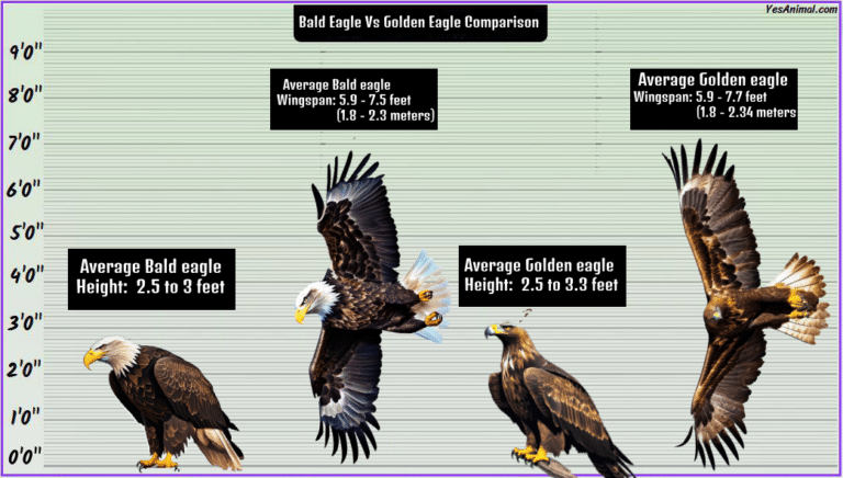 Bald Eagle Size Explained & Compared With Others | Yes Animal